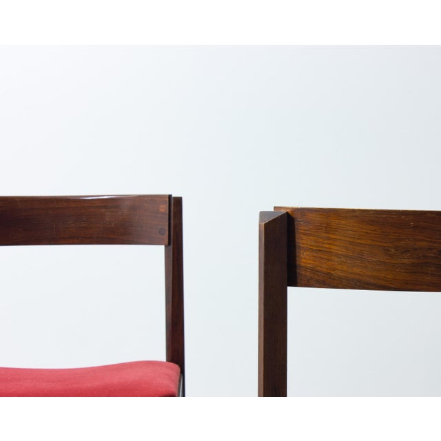 Dining Chairs in Rosewood by Dino Cavalli, 1970s, Set of 4 For Sale - Image 10 of 11
