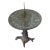 Vintage Mid-Century Modern Solid Bronze Garden Sundial on Root Base For Sale