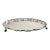 Silver Footed Pie Crust Serving Tray For Sale