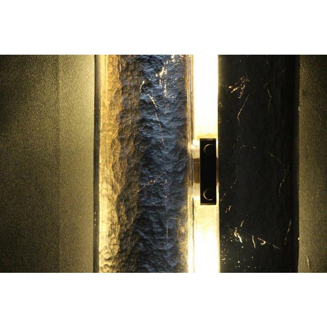 Modern Silver Leaf Murano Glass Wall Lights, 2000s, Set of 2 For Sale - Image 14 of 17