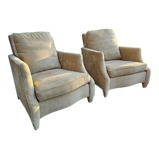 Pair of Vintage John Hutton for Donghia "Ogee" Lounge Chairs For Sale