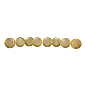 Circa 1920 Set of 8 Iridescent Plates