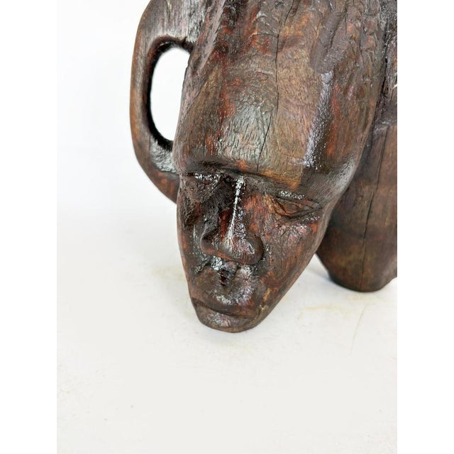 Gold Three-Sided Wooden Ashtray, France, 1960 For Sale - Image 8 of 11