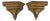 Neo-Gothic Brown-Gold Wall Consoles, 1850, Set of 2 For Sale