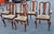 Set of six Henkel Harris Wild Black Cherry Queen Anne Dining Room Chairs. Four side chairs and 2 captain chairs. Made from...