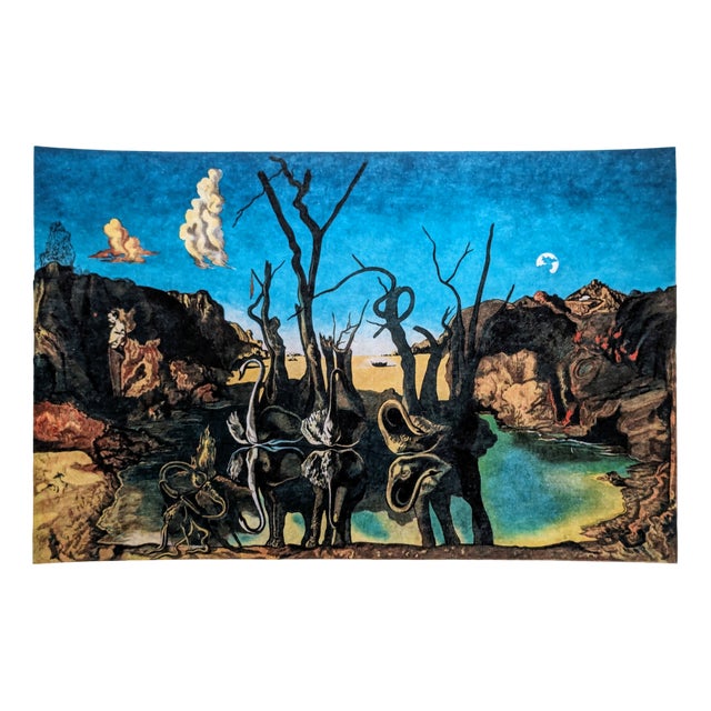 Salvador Dali, Swans Reflecting Elephants, Original Hand-Signed Lithograph, 1970s For Sale