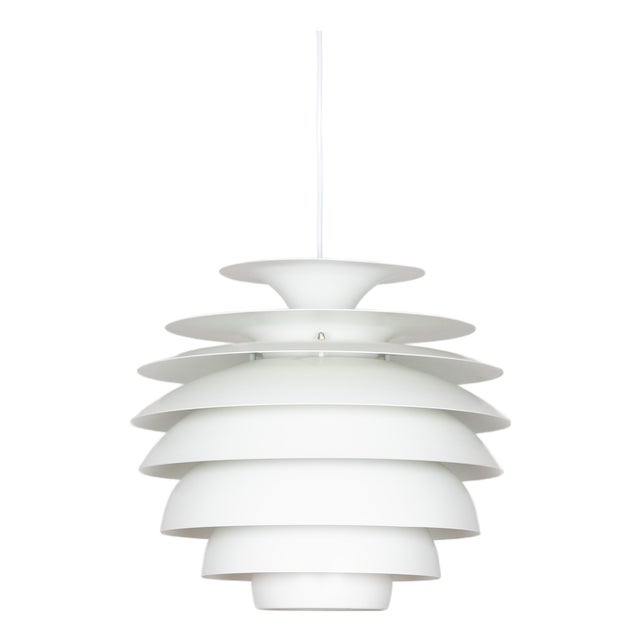 Vintage Pendant Lamp by Bent Karlby for Lyfa, Denmark, 1970s For Sale