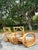 Vintage Coastal Bent Rattan Circle Lounge Chairs - A Pair For Sale - Image 4 of 12