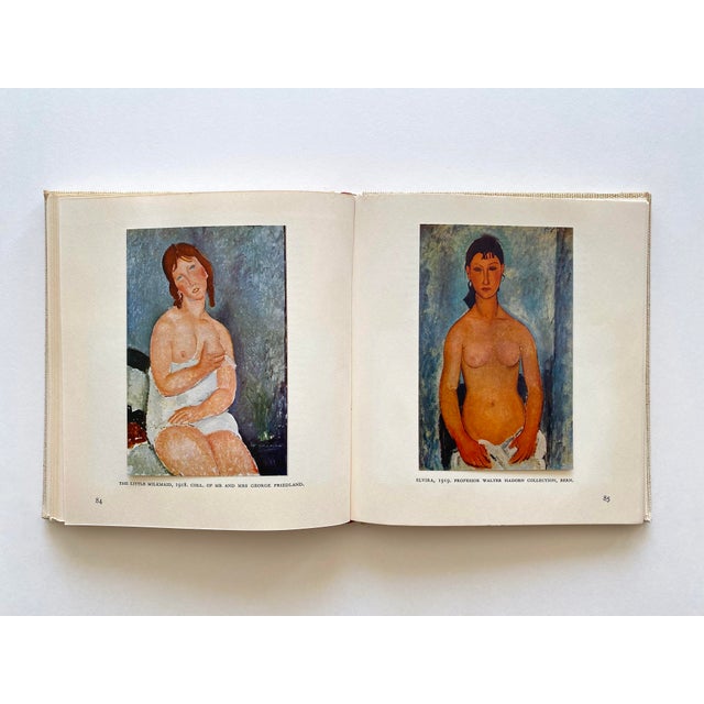 Amedeo Modigliani Vintage 1958 First Edition Lithograph Print Mid Century Modernist Hardcover Art Book For Sale - Image 14 of 18