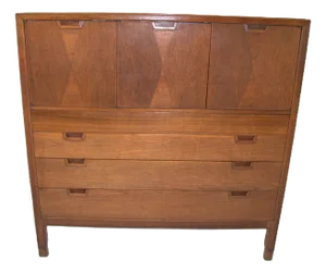 1960s Mid Century Modern John Stuart High Chest of Drawers