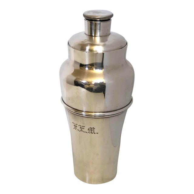 Early 20th Century Meriden Silverplate Cocktail Shaker For Sale