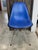Vintage Blue Vinyl and Fiberglass Chair by Charles and Ray Eames for Herman Miller, 1950s For Sale - Image 6 of 18