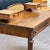 Walnut Writing Desk With Drawers and Wicker Accents With Complimentary Matching Wooden Wicker Chair For Sale - Image 10 of 13