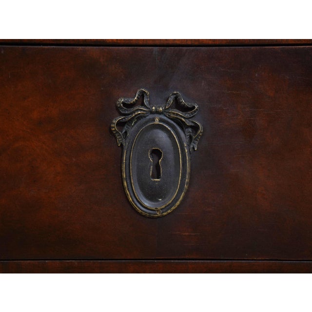 Maitland Smith Burl Walnut Serpentine Chest For Sale - Image 9 of 18