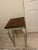Wood Vintage Queen Anne Style Accent Side Table For Sale - Image 7 of 11