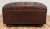 Vintage Restoration Hardware Tufted Leather Ottoman For Sale - Image 9 of 13