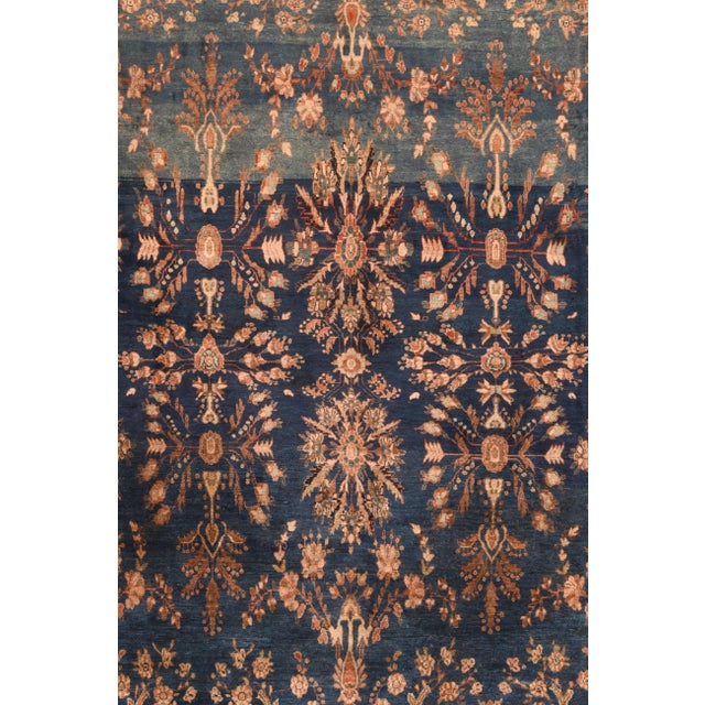 Traditional Antique Mohajeran Sarouk Rug 8'7'' X 12'5'' For Sale - Image 3 of 4