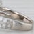 Silver 1.20ctw Leo Diamond Halo Engagement Ring Contoured Wedding Band 14k White Gold, Size 6 For Sale - Image 8 of 10