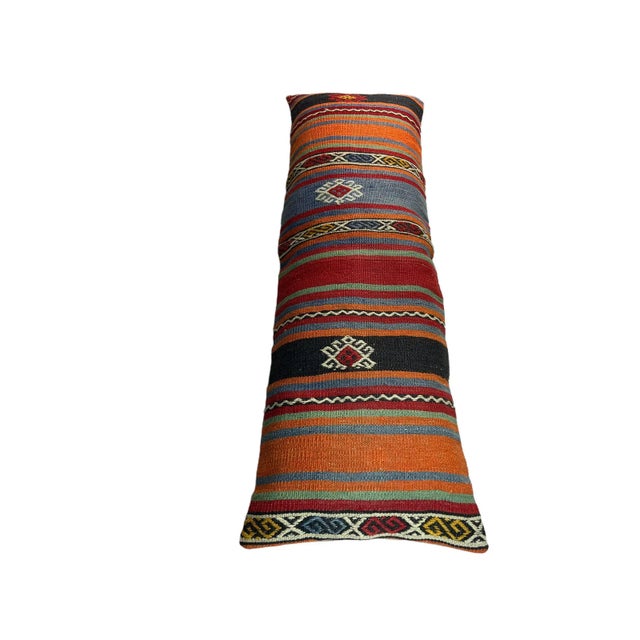 1970s Vintage Turkish Kilim Cushion Cover For Sale - Image 5 of 11
