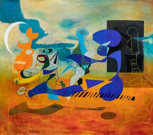 Isabel Brinck Original Abstract Painting on Canvas Titled "Kismet"