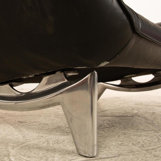 Tango Leather Two Seater Black Sofa from Leolux For Sale - Image 5 of 10