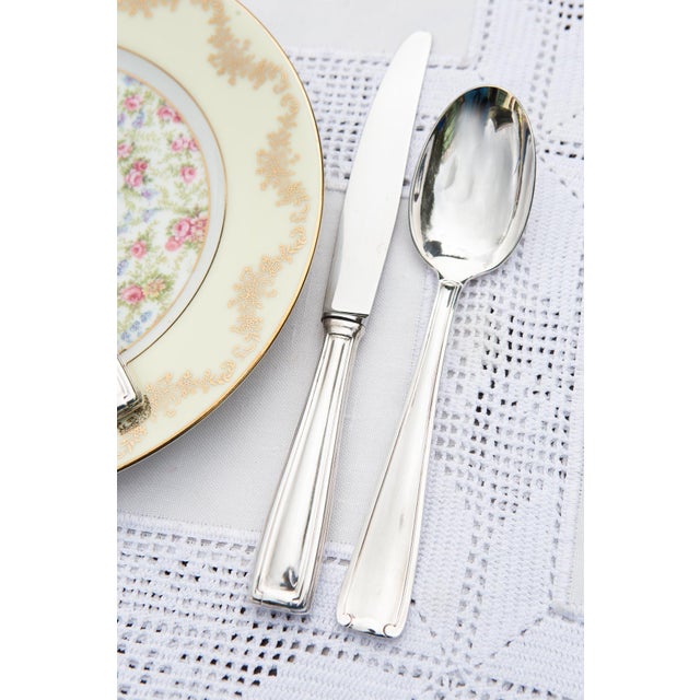Vintage Art Deco Cutlery Set by François Frionnet, 1940, Set of 35 For Sale - Image 3 of 12