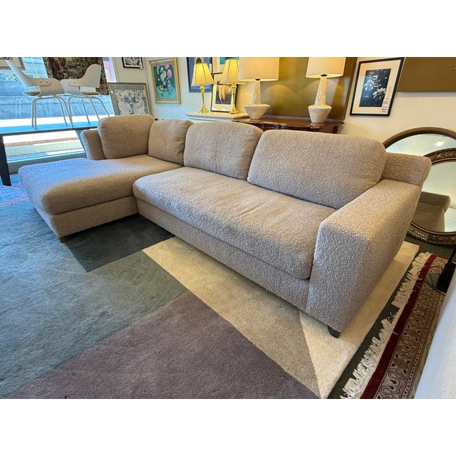 Contemporary Fitzgerald Stevie Sectional With Dedar Nimbus Tortola Upholstery For Sale - Image 3 of 16