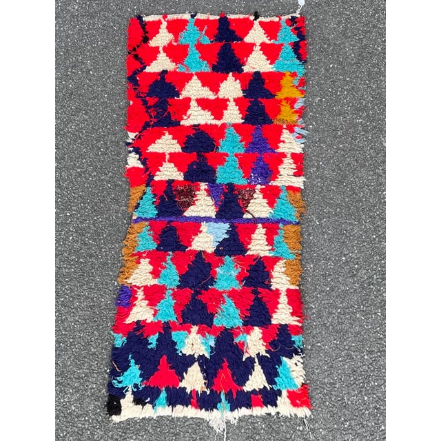 Colorful Moroccan Azilal Wool Rug For Sale - Image 9 of 9