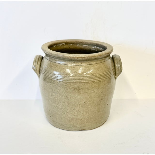 French Country French Stoneware Confit Pot For Sale - Image 3 of 10