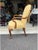 Queen Anne Style Upholstered Armchair For Sale - Image 4 of 6