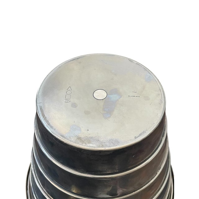 1980s Larry Laslo Art Deco Style Silverplate Champagne Bucket For Sale - Image 9 of 11