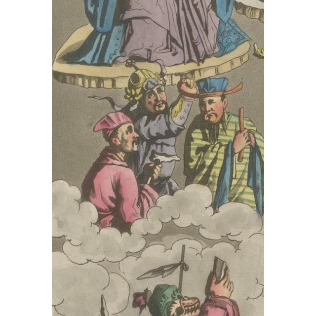 Paper Ferrario, Chinese Gods Confucius, Lanzu and Fe Costumes, 1815, Print For Sale - Image 7 of 10