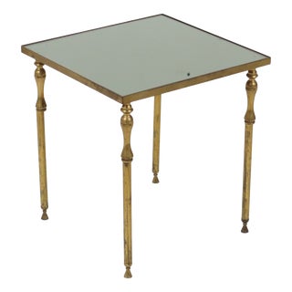 Brass Side Table from Maison Jansen, France, 1960s For Sale