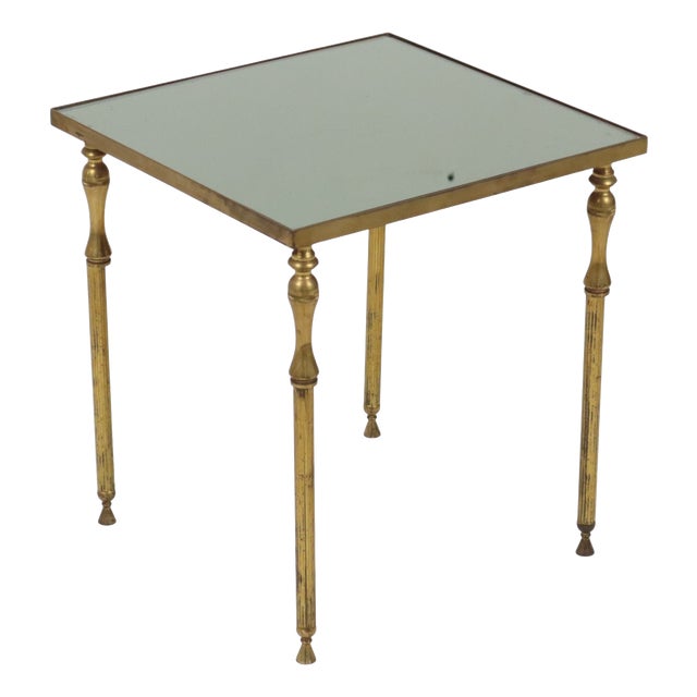 Brass Side Table from Maison Jansen, France, 1960s For Sale