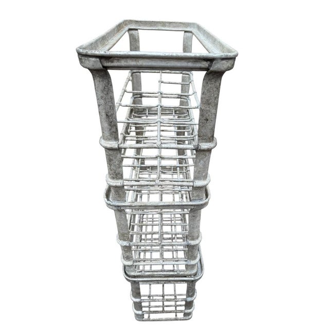 Gray Aluminum Bottle Racks, 1960, Set of 3 For Sale - Image 8 of 13