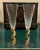 A pair of Union Street Spiral Gold champagne flutes. Date of production ranges from 1996-2003. Each glass is 10" tall and...
