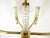 Mid Century Brass & Glass Chandelier ~ Hanging Lamp ~ Sciolari Murano Style For Sale In Seattle - Image 6 of 18