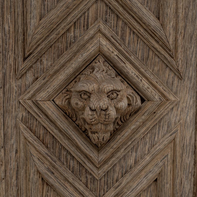 1890s French Renaissance Revival Oak Bedside Table With Drawer For Sale - Image 14 of 18