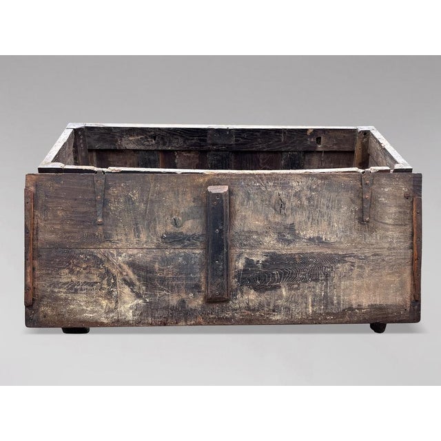 Oak Lancashire Coffer, 1678 For Sale - Image 10 of 13