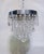 Mid 20th Century Hollywoord Regency Ridged Chrome Rim With French Pendalogue Crystals For Sale - Image 12 of 12