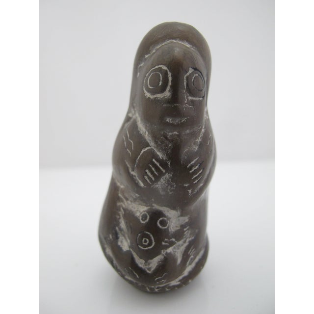 South American Pachamama Carved Stone Earth Mother & Animals Amulet Figurine For Sale - Image 4 of 8