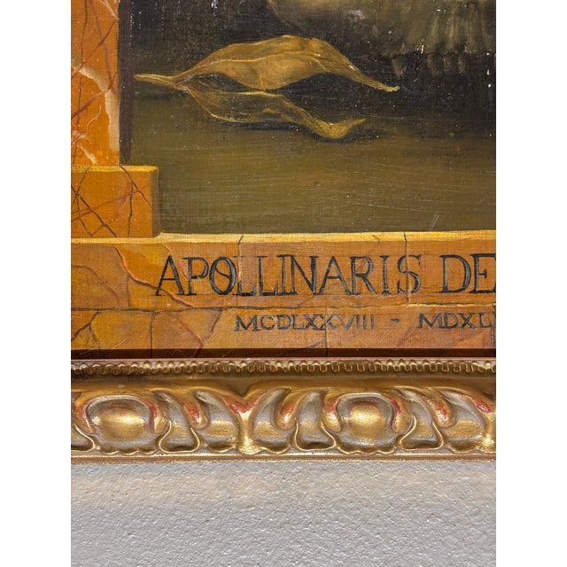 Baroque Baroque Style Oil on Canvas Memento Mori Profile Painting in Giltwood Frame For Sale - Image 3 of 13