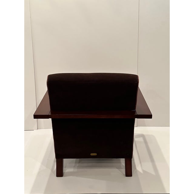 Ralph Lauren Modern Mahogany Armchair | Chairish