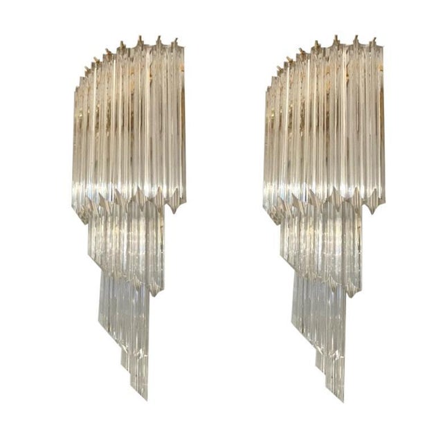 Wall Lamps from Venini, Set of 2 For Sale - Image 8 of 9