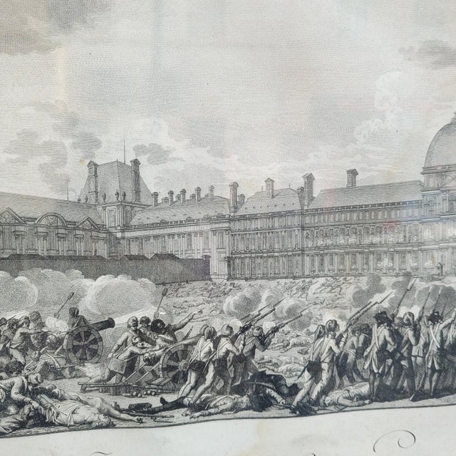 French Revolution Scenes, 19th Century, Engravings, Framed, Set of 2 For Sale - Image 7 of 18