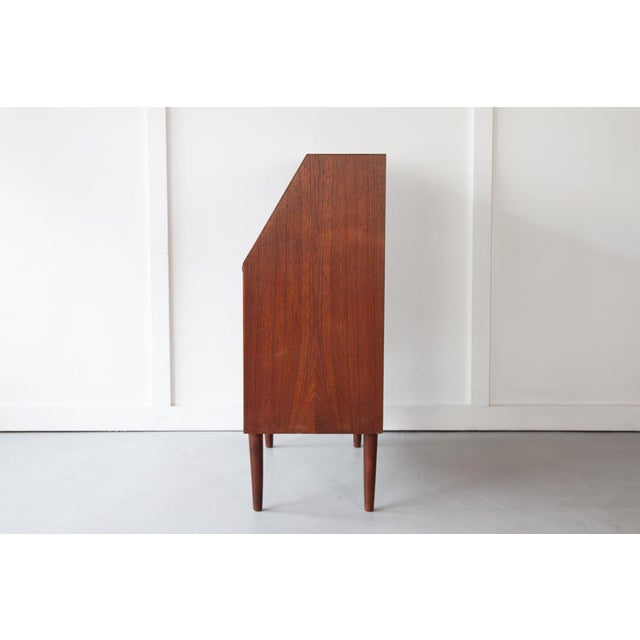 Mid-Century Modern Vintage Danish Secretaire in Teak, 1960s For Sale - Image 3 of 8