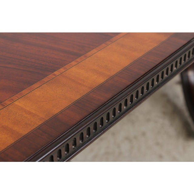 Maitland - Smith Maitland Smith Flame Mahogany Dining Table For Sale - Image 4 of 18