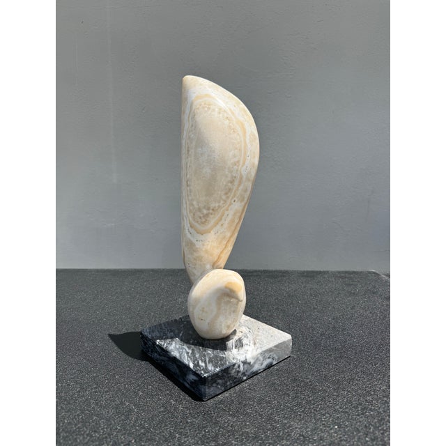 Abstract Vintage Abstract Onyx Stone Sculpture For Sale - Image 3 of 7