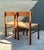 Wood Vintage MCM Danish Woven Jute Seat Chairs - A Pair For Sale - Image 7 of 12