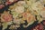 Late 19th Century 1890s Black Roses Folk Art Antique French Needlepoint Rug 5'2" X 8'8" Flatweave Wool Carpet For Sale - Image 5 of 6
